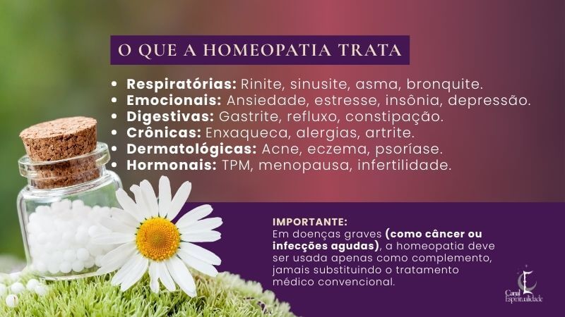 O que a homeopatia trata