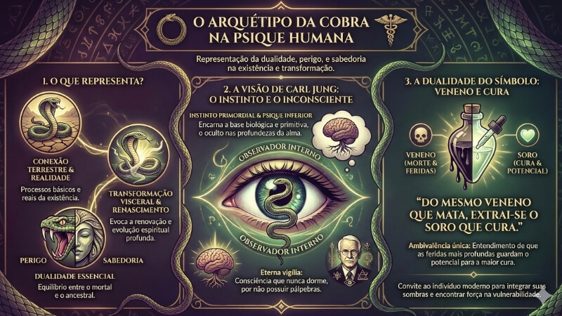 O que representa o arquétipo da cobra na psique humana